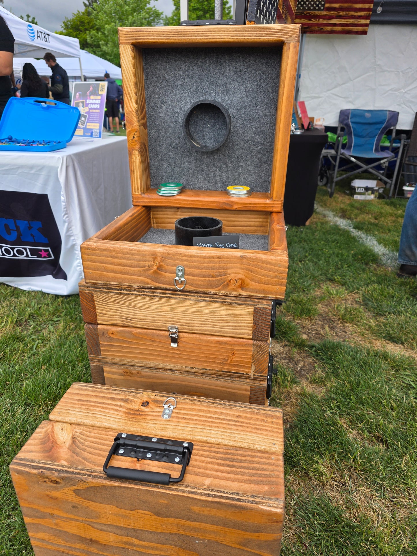 Indestructible Washer Toss Game – Solid Wood Yard Game