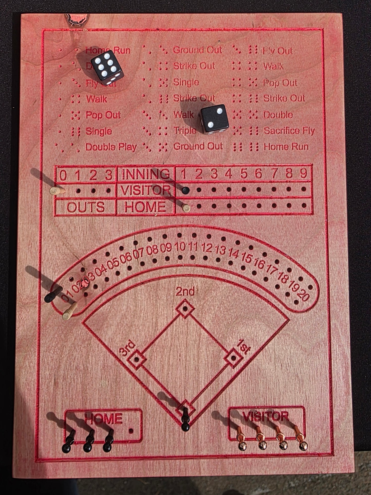 Baseball Dice Game