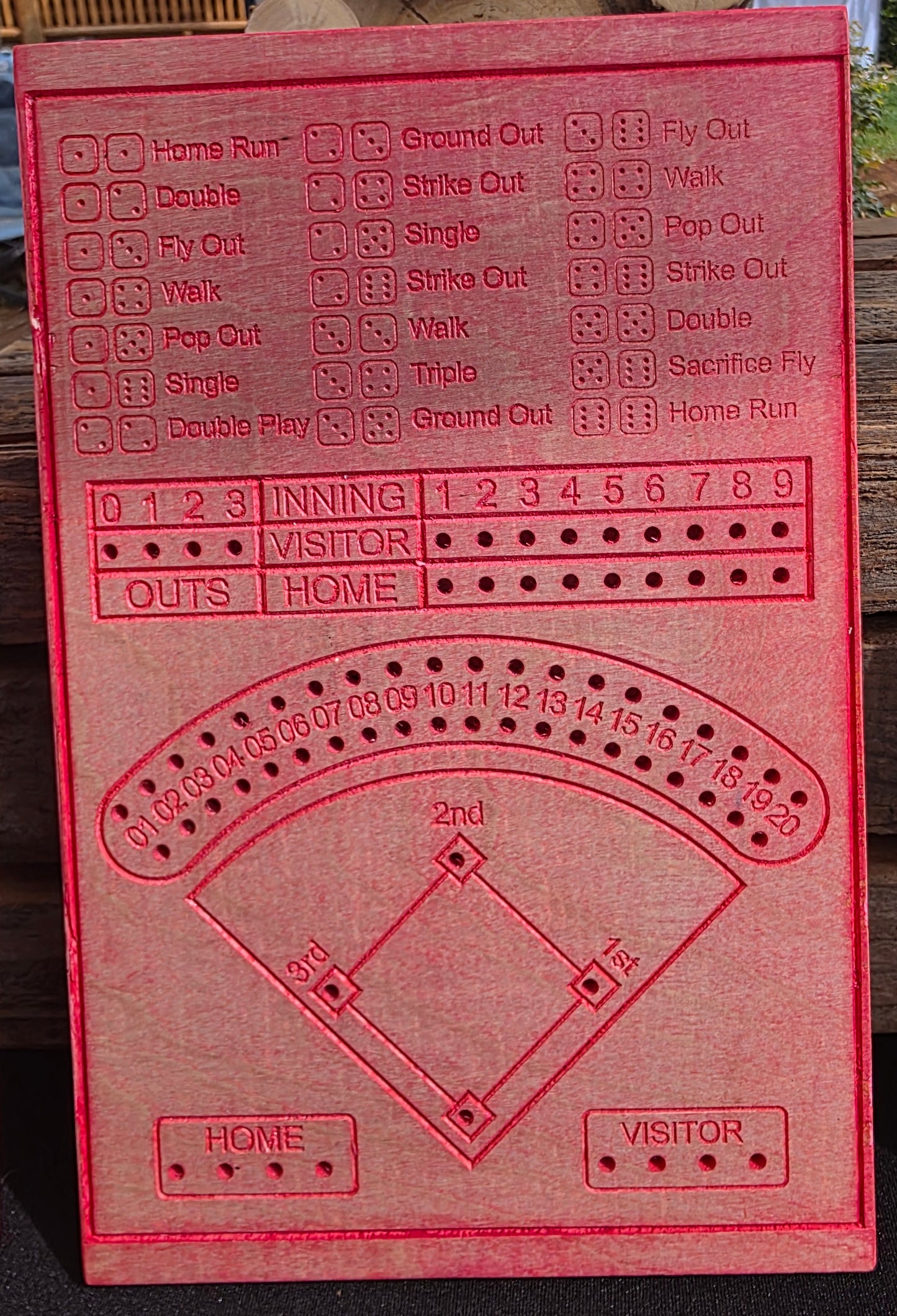 Baseball Dice Game